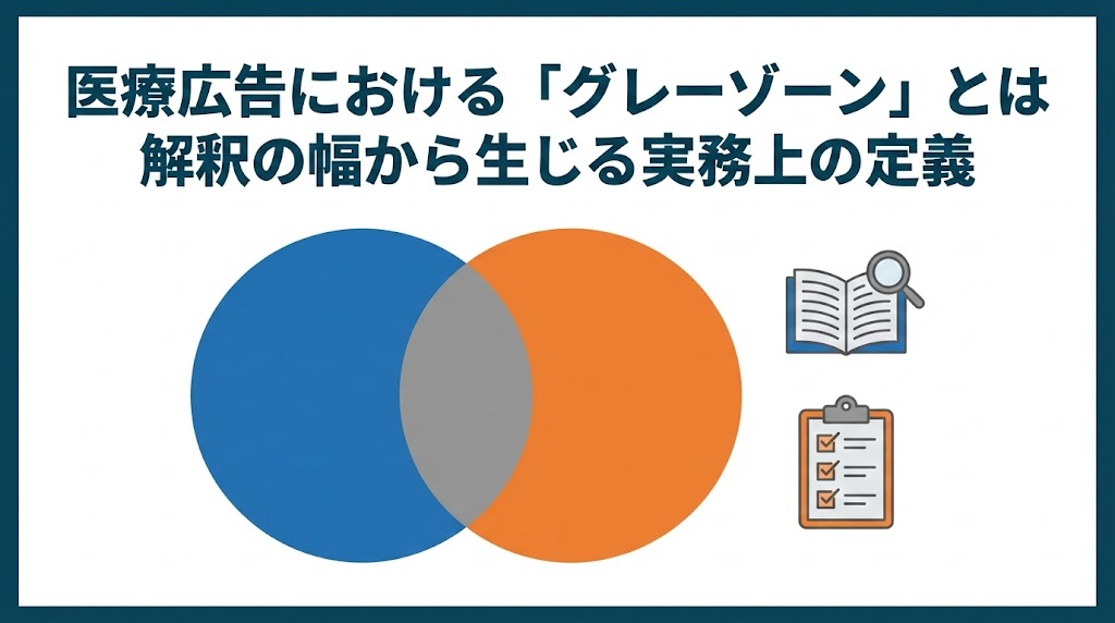 医療広告におけるグレーゾーンの定義